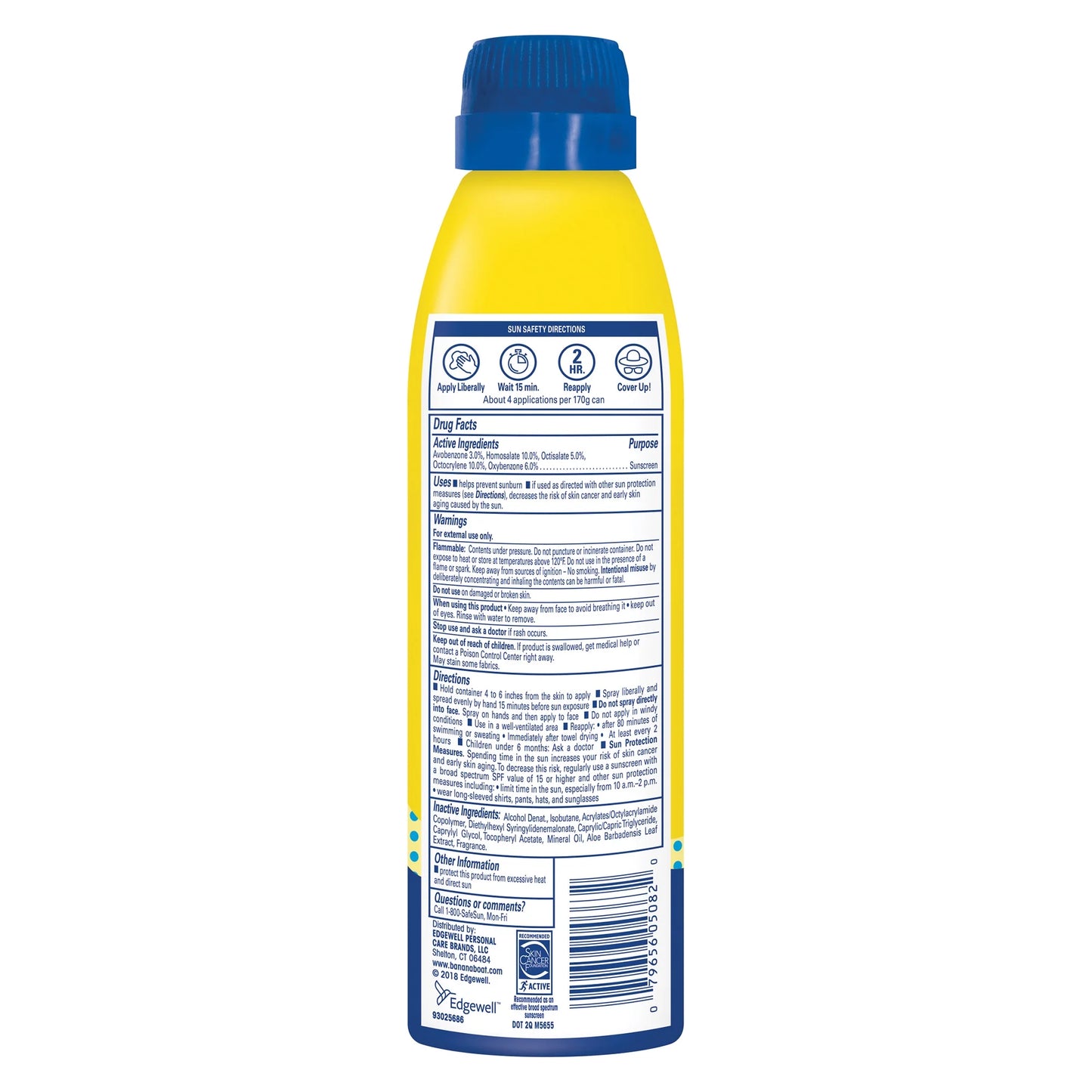 Banana Boat Kids Max Protege y Juega Spray de Protección Solar SPF 100, Protector Solar en Aerosol para Niños, Bloqueador Solar, 6 oz