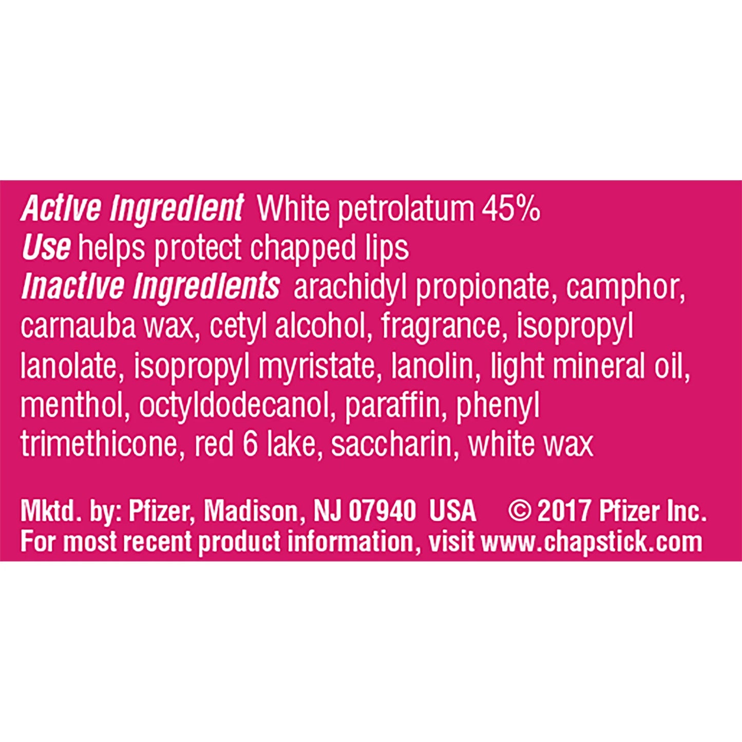 ChapStick Tubo de Bálsamo Labial Protector de la Piel con Sabor a Cereza Clásica, 0.15 oz, Paquete de 3