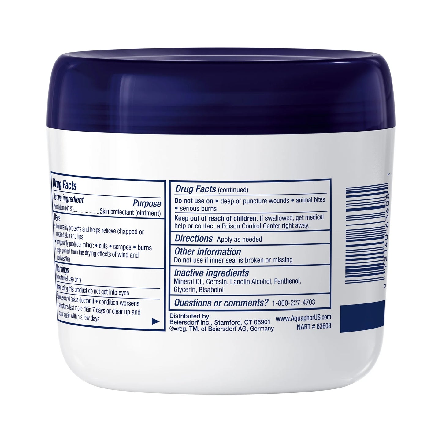 Aquaphor Healing Advanced Therapy para piel seca, agrietada o irritada, 14 oz