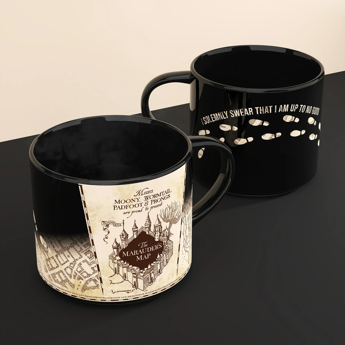 Color Change Zak Designs 15oz Moderno Mug, Harry Potter Marauders Map