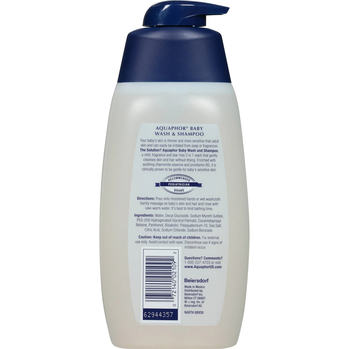 Aquaphor Jabón y Champú para Bebés 16,9 oz.