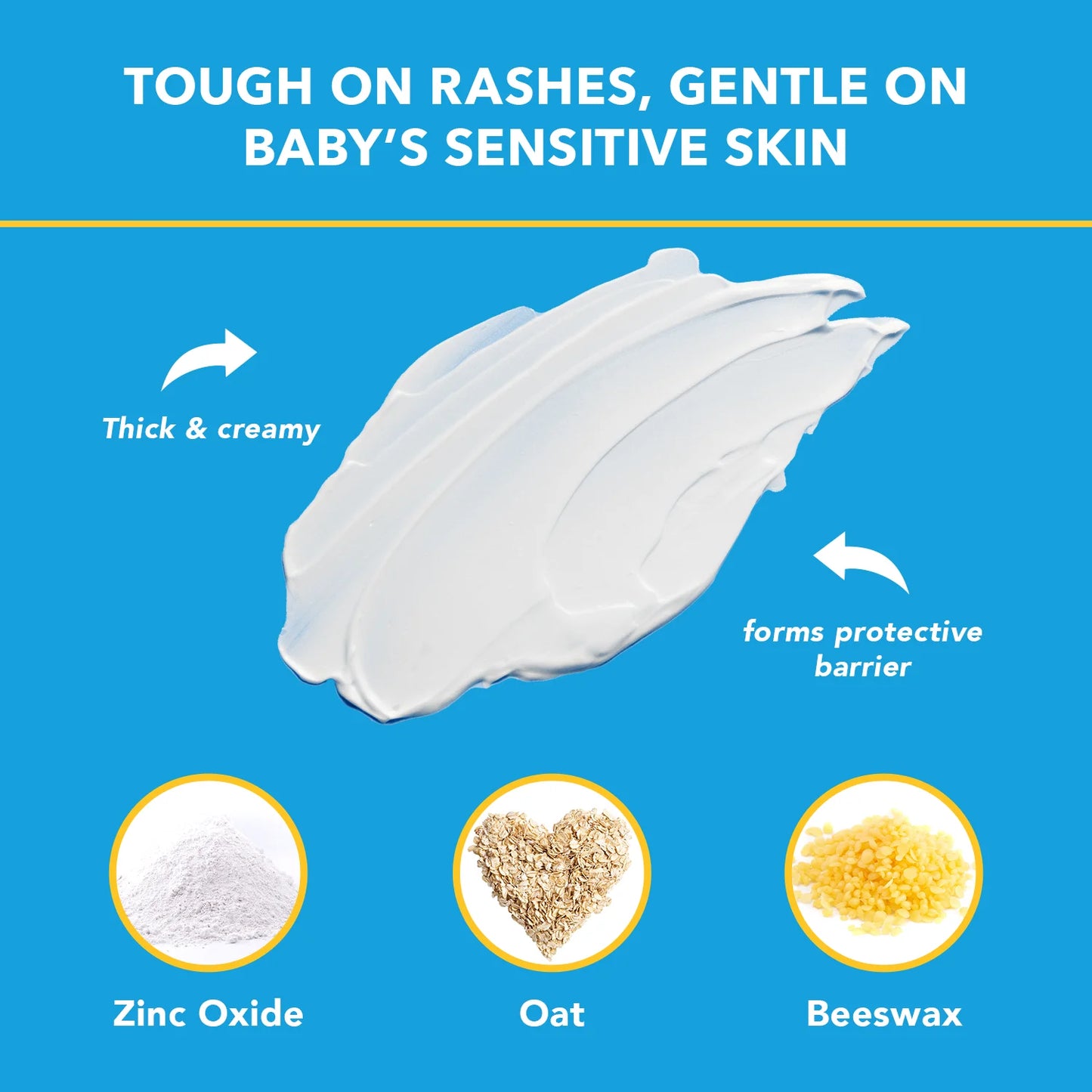 Triple Paste Diaper Rash Crema Hipoalergénica, Medicinal, Ointment para Bebés, 2 oz