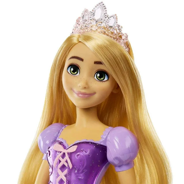 Disney Princess Rapunzel Muñeca de Moda con Cabello Rubio, Ojos Azules y Accesorio de Tiara