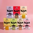 Yulu Té Instantáneo de Leche de Fresa Boba, Kit de Té de Burbujas, 3 Bebidas