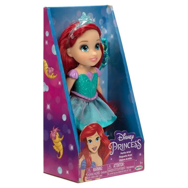 Disney Princess la Pequeña Sirena Ariel Muñeca de Moda de 6 Pulgadas con Hermoso Traje y Peine