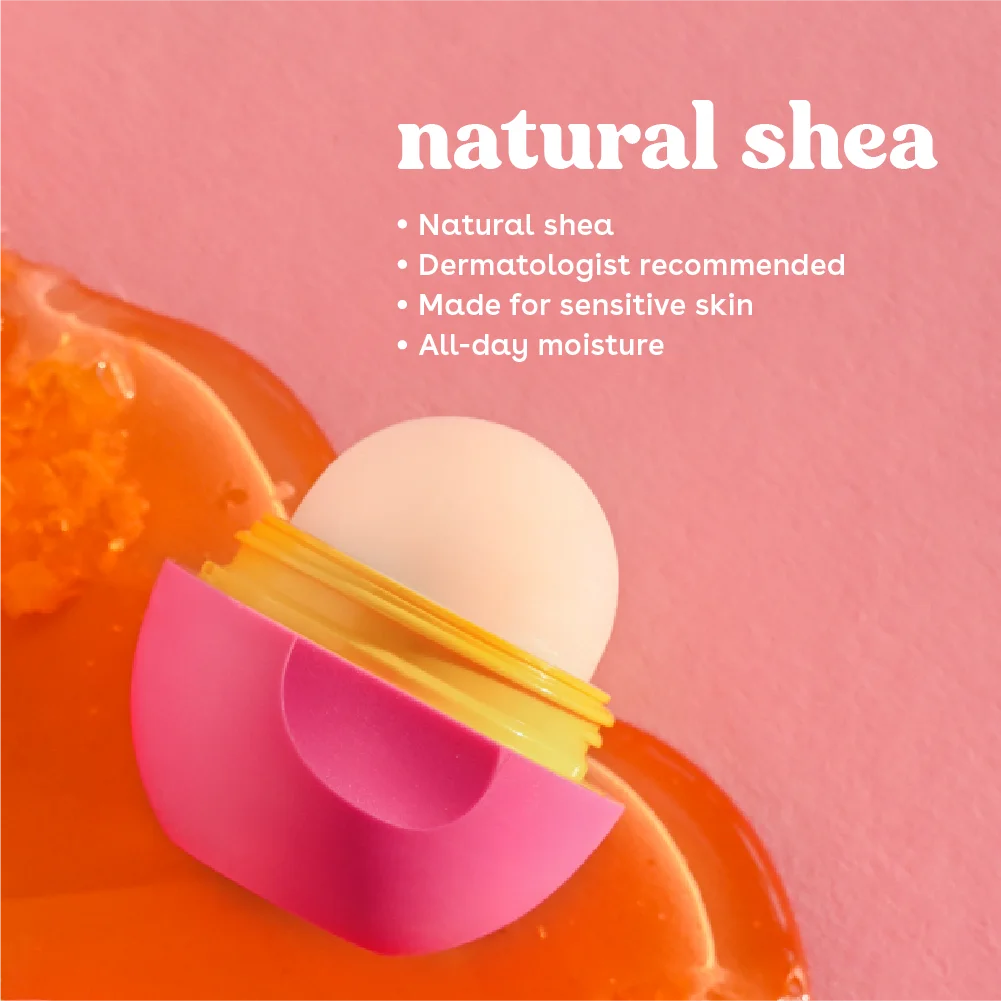 eos Natural Shea Lip Balm- Pastel de Cumpleaños, 0.14 oz, Paquete de 2