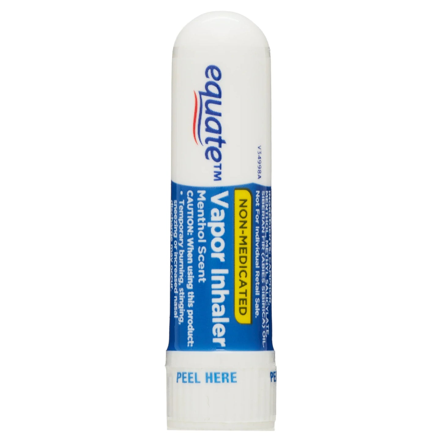 Equate Barra de Inhalador de Vapor No Medicado Aroma a Mentol - 1 Paquete