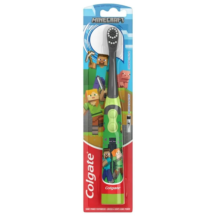 Colgate Kids a Batería Minecraft Toothbrush, 1 Unidad, Niño