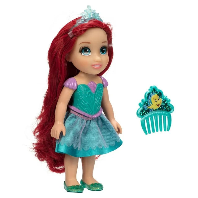 Disney Princess la Pequeña Sirena Ariel Muñeca de Moda de 6 Pulgadas con Hermoso Traje y Peine