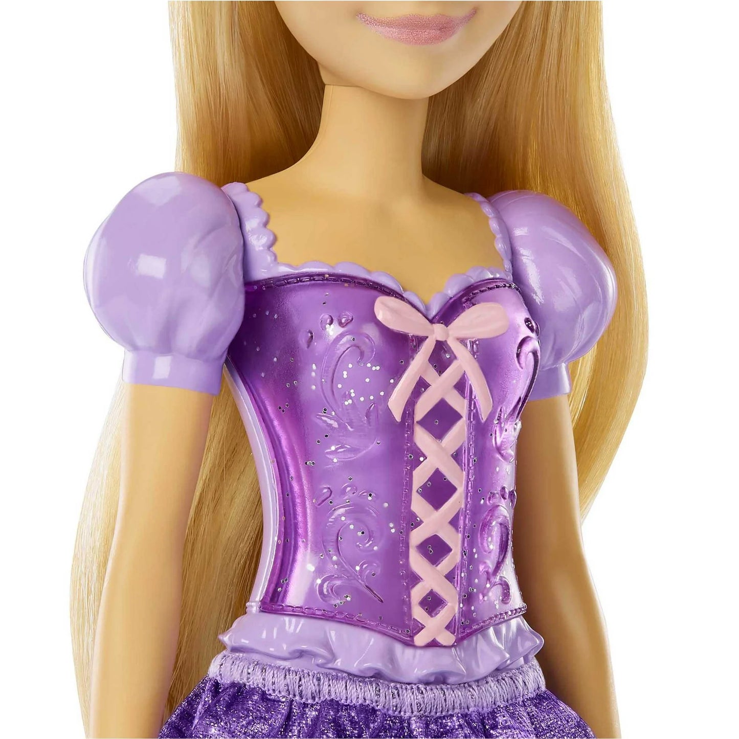 Disney Princess Rapunzel Muñeca de Moda con Cabello Rubio, Ojos Azules y Accesorio de Tiara