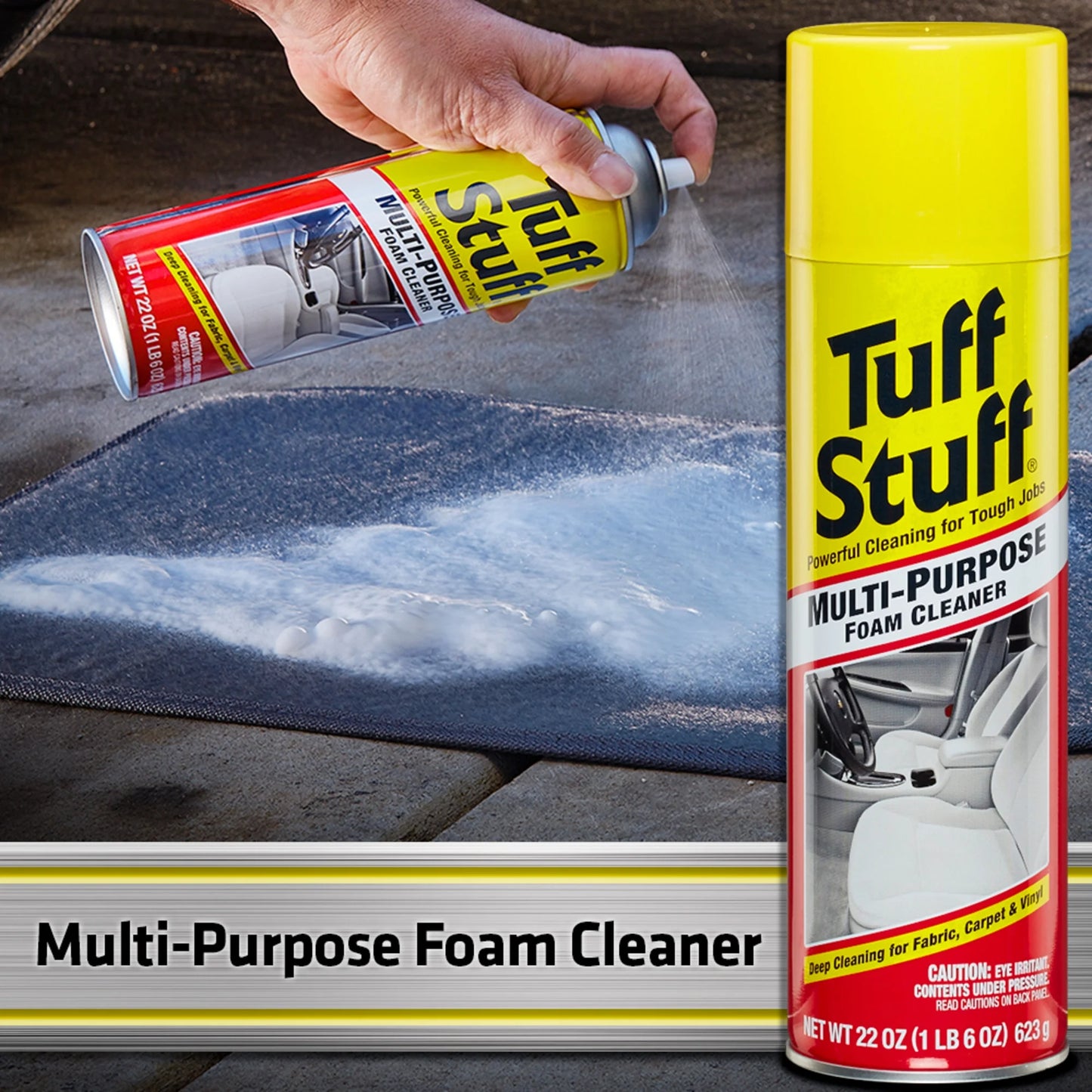 Tuff Stuff Limpiador de Espuma Multiusos para Detalles de Automóviles, 22 oz