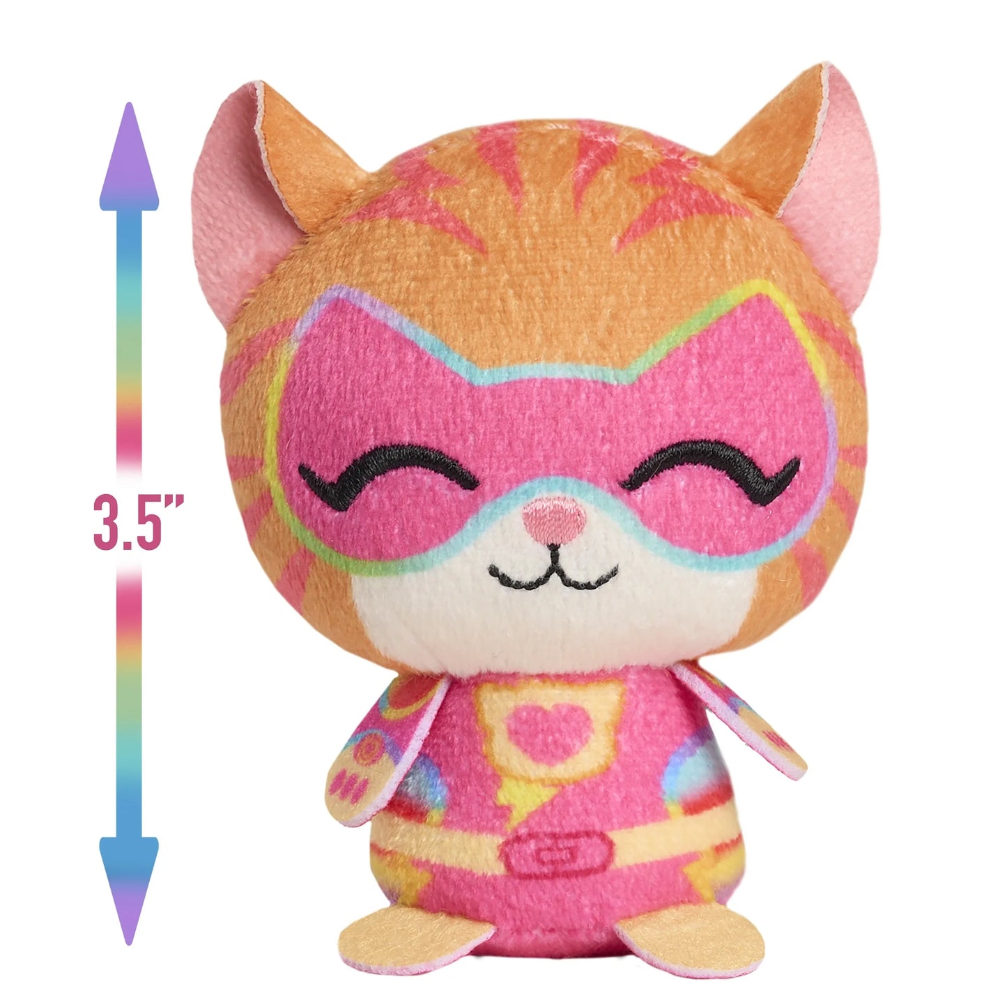 Disney Junior SuperKitties Mini Cápsula Coleccionable de Peluche, Animal de Peluche Misterioso de 3,5 Pulgadas