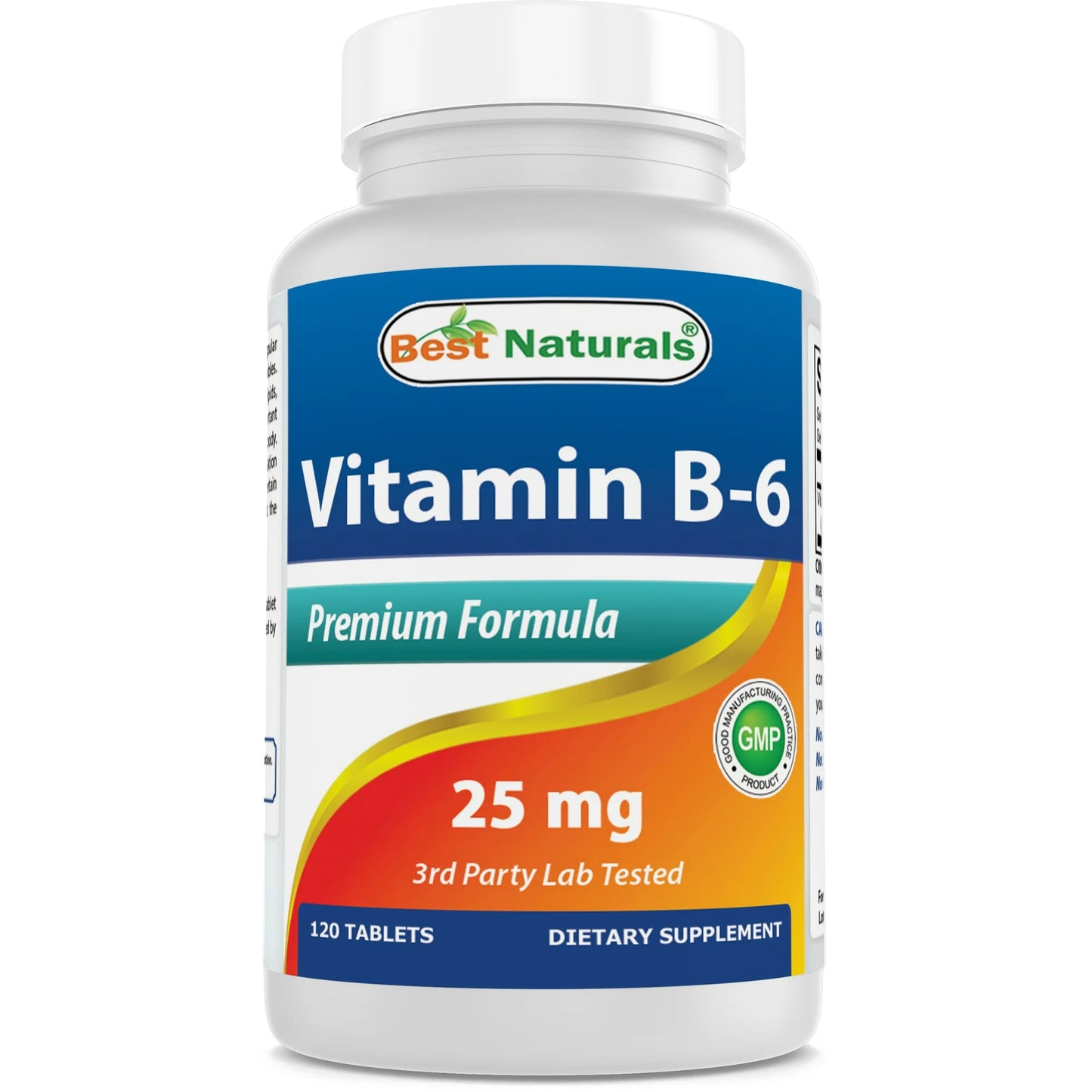 Best Naturals Vitamina B6 25mg 120 Comprimidos