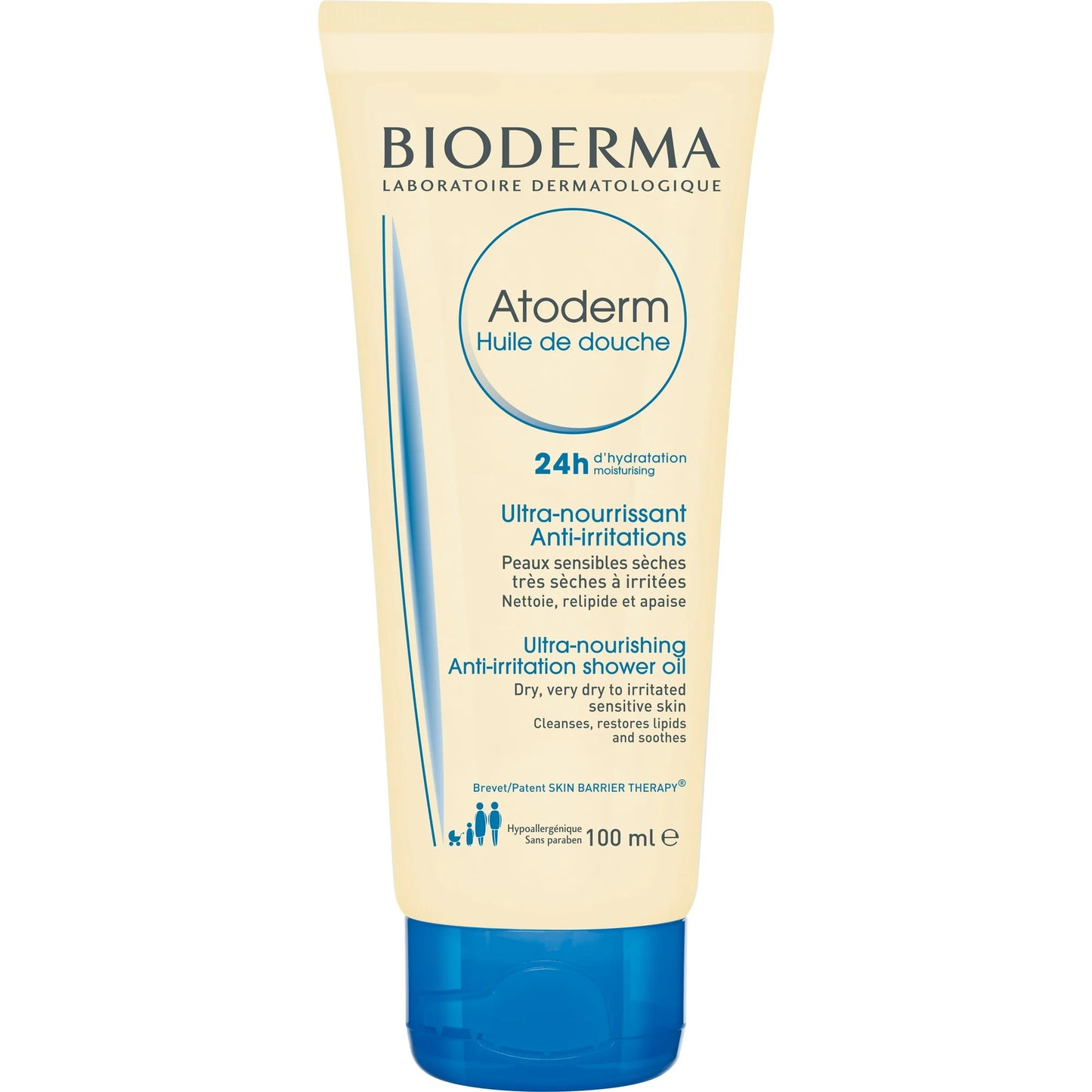 Bioderma Atoderm Aceite Hidratante y Limpiador para Pieles Sensibles O Atópicas Muy Secas - 3.33 fl.oz.