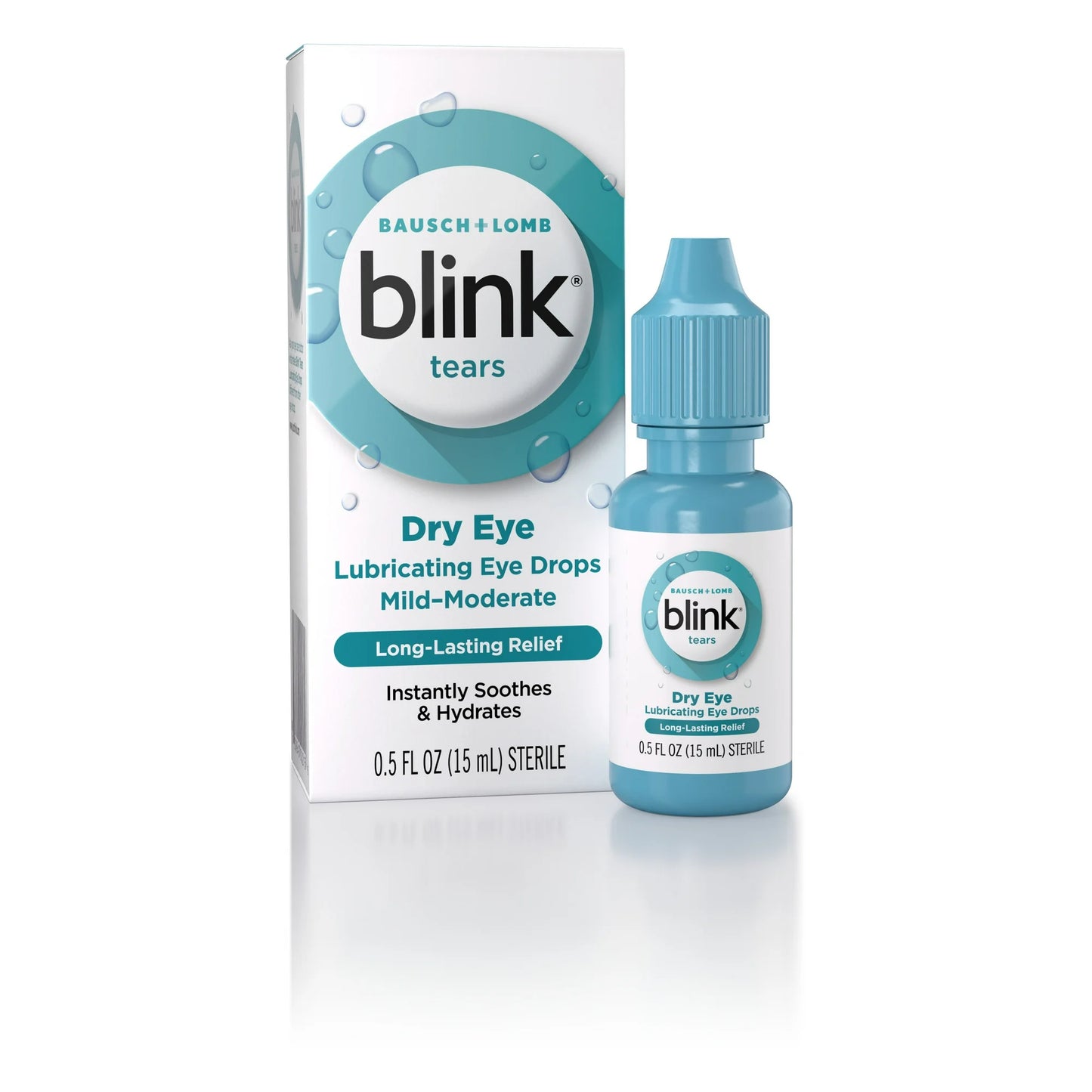 Blink Lagrimes Colirio, Colirio Lubricante para Síntomas de Sequedad Sea de Leve a Moderate, 0.5 Fl Oz