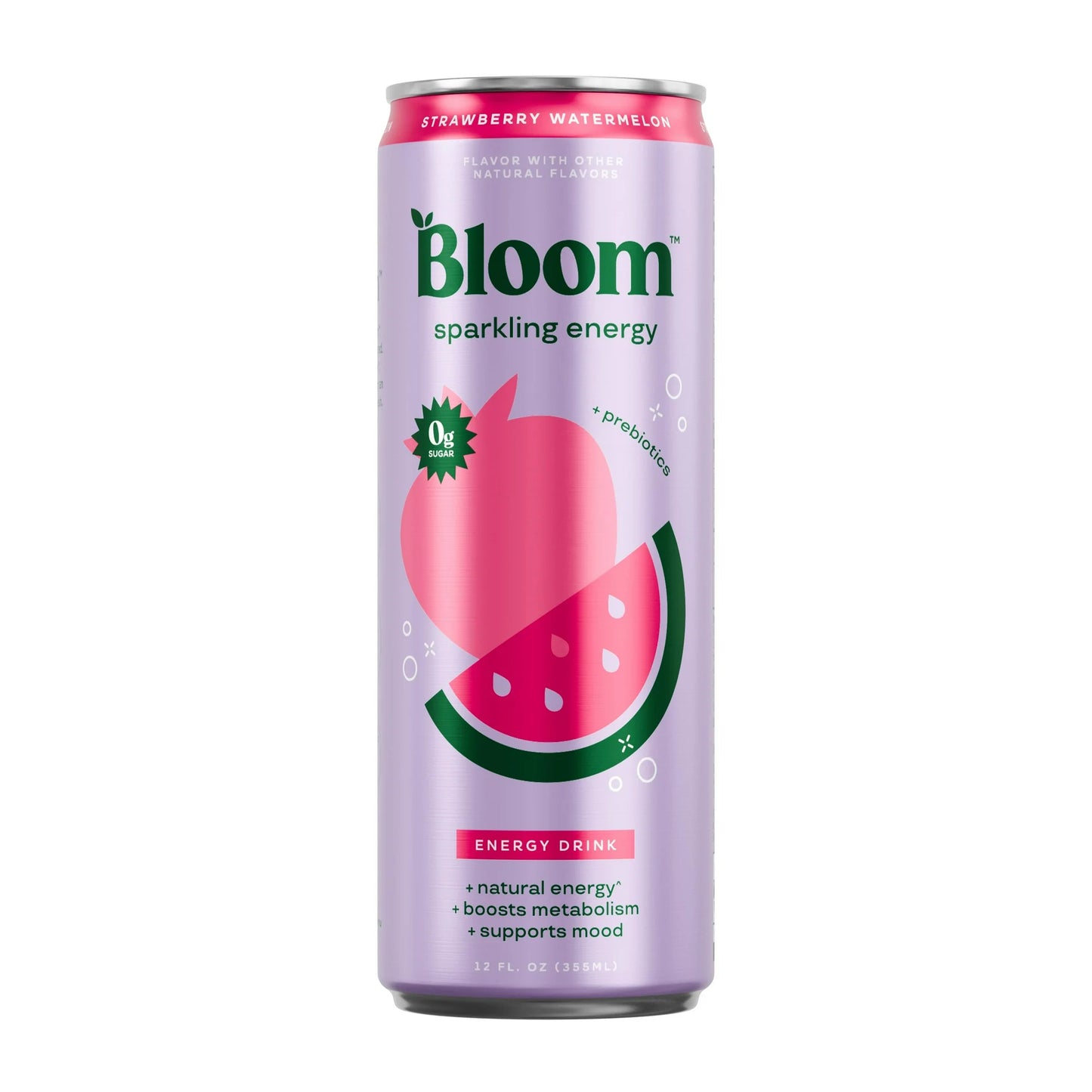 Bloom Sparkling Energy Sandía Fresa Lata Individual de 12 Oz