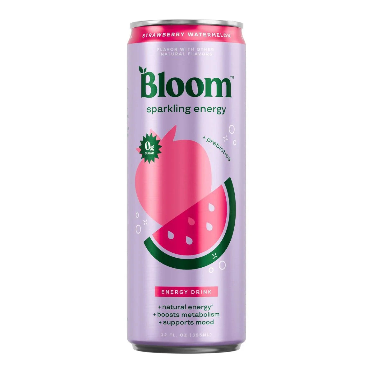 Bebida Energética Bloom Fresa Sandía - Lata de 12 fl oz