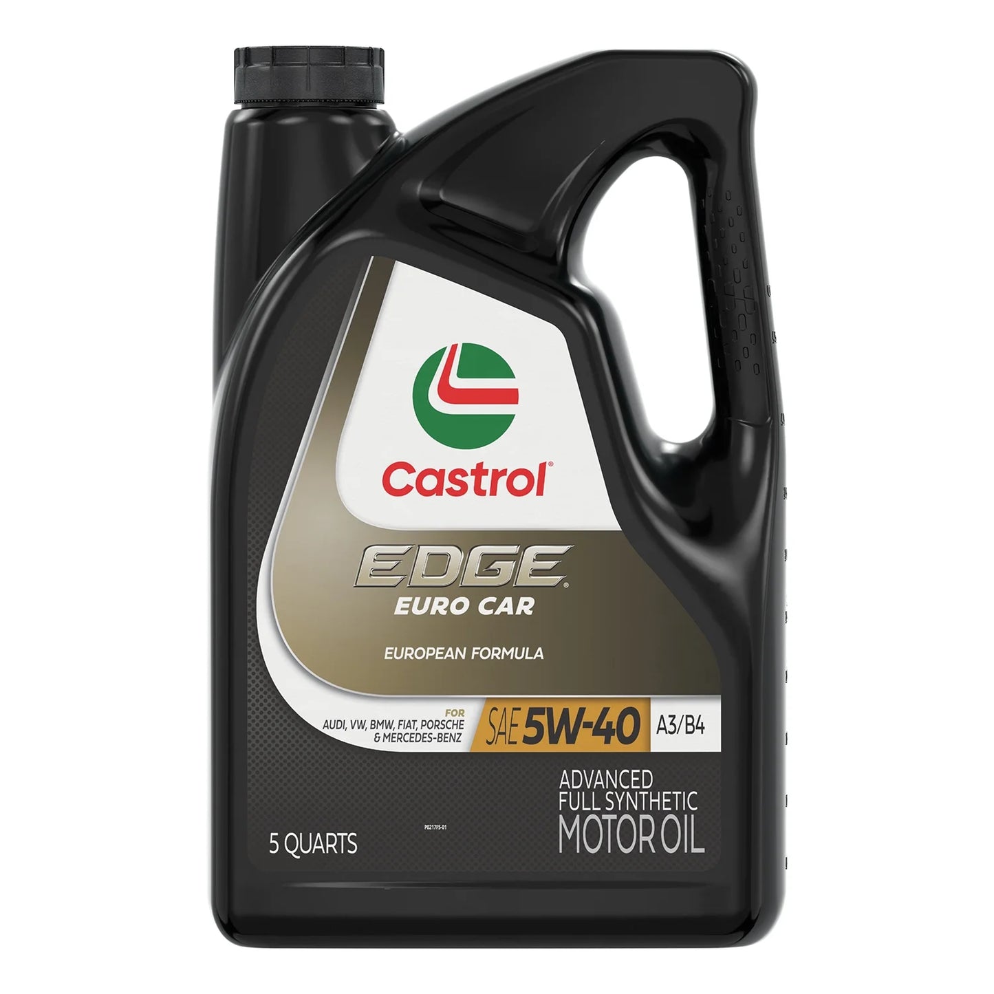EDGE Euro Castrol 5W-40 A3/B4 Aceite de Motor Sintético Avanzado, 5 Cuartos de Galón