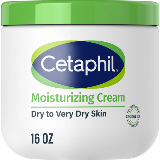 Cetaphil Moisturizing Cream para Piel Muy Seca a Seca, sin Perfume, 16 fl oz