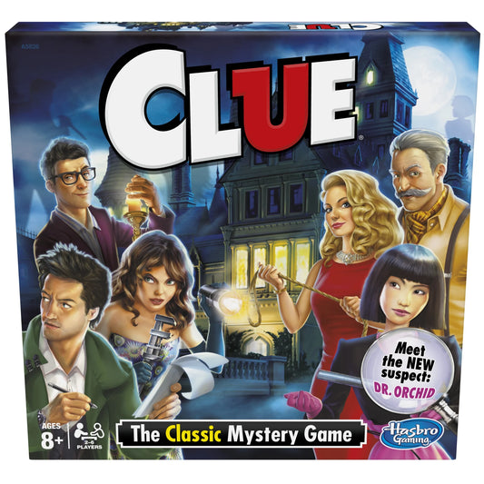 Clue Juego de Mesa Juego Misterioso para Niños de 8 Años en Adelante, Juegos Familiares para 2-6 Jugadores (Exclusivo de Walmart)