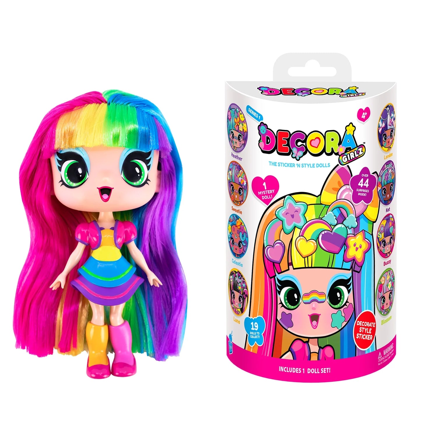 Decora Fashion Girlz Muñecas Coleccionables de 5" de Alto: Descomprime y Decora Tu Paquete Misterioso, Niños a Partir de 4 Años