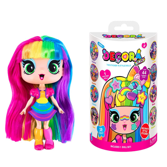 Decora Fashion Girlz Muñecas Coleccionables de 5" de Alto: Descomprime y Decora Tu Paquete Misterioso, Niños a Partir de 4 Años