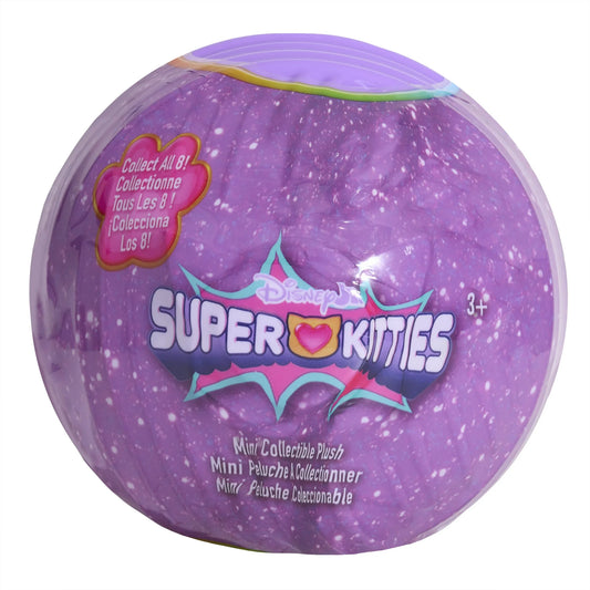 Disney Junior SuperKitties Mini Cápsula Coleccionable de Peluche, Animal de Peluche Misterioso de 3,5 Pulgadas