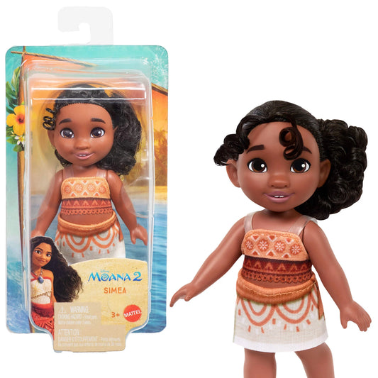 Disney Moana Muñeca 2 Simea con Accesorio para Tobillera y Conjunto Extraíble, Inspirada en la Película