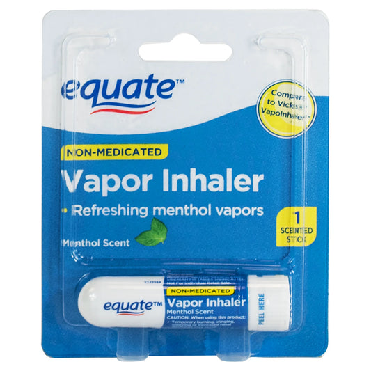 Equate Barra de Inhalador de Vapor No Medicado Aroma a Mentol - 1 Paquete