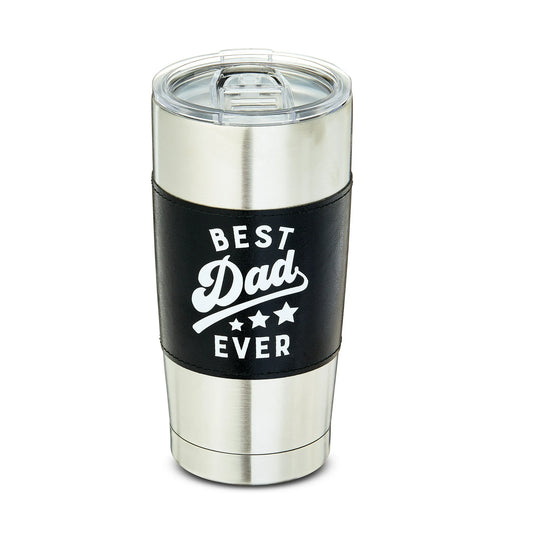 Vaso de Acero Inoxidable con Envoltura de Cuero Sintético para el Día Del Padre, 18 oz, de Way To Celebrate