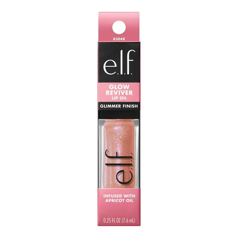 e.l.f. Glow Reviver Lip Oil Glimmer - Candy Codificado - 0.25 fl oz