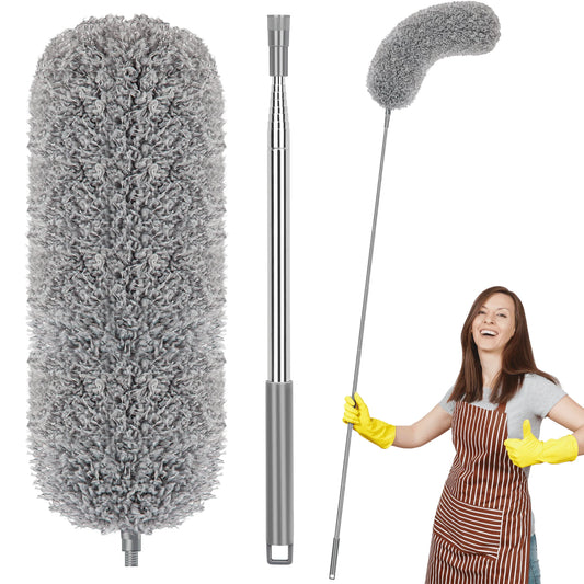 SUGARDAY Plumero con Mango Extensible para Limpiar Zonas de Techo Alto Ventilador