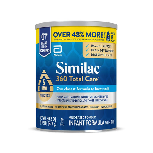 Similac 360 Total Care Fórmula en Polvo para Bebés Lata de 30.8 Oz