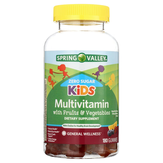 Spring Valley Azúcar Cero Niños Multi Gomita, 180 Contar