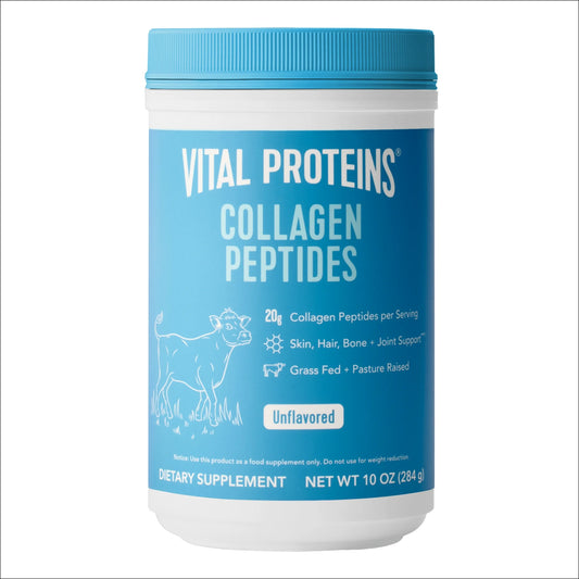 Vital Proteins Collagen Peptides Suplemento en Polvo para Cabello, Piel y Uñas, sin Sabor, 10 oz