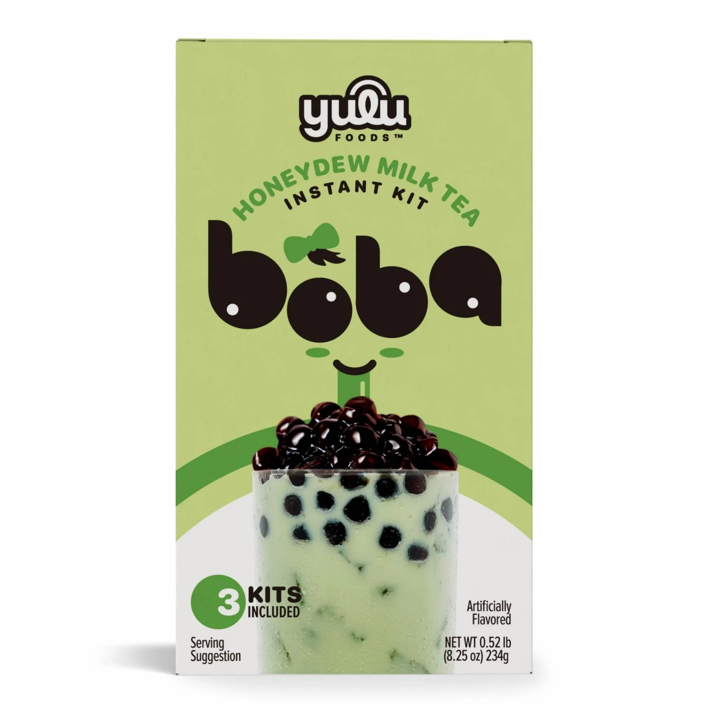 Yulu Té con Leche de Melaza Boba Instantánea, Kit de Té de Burbujas, 3 Bebidas