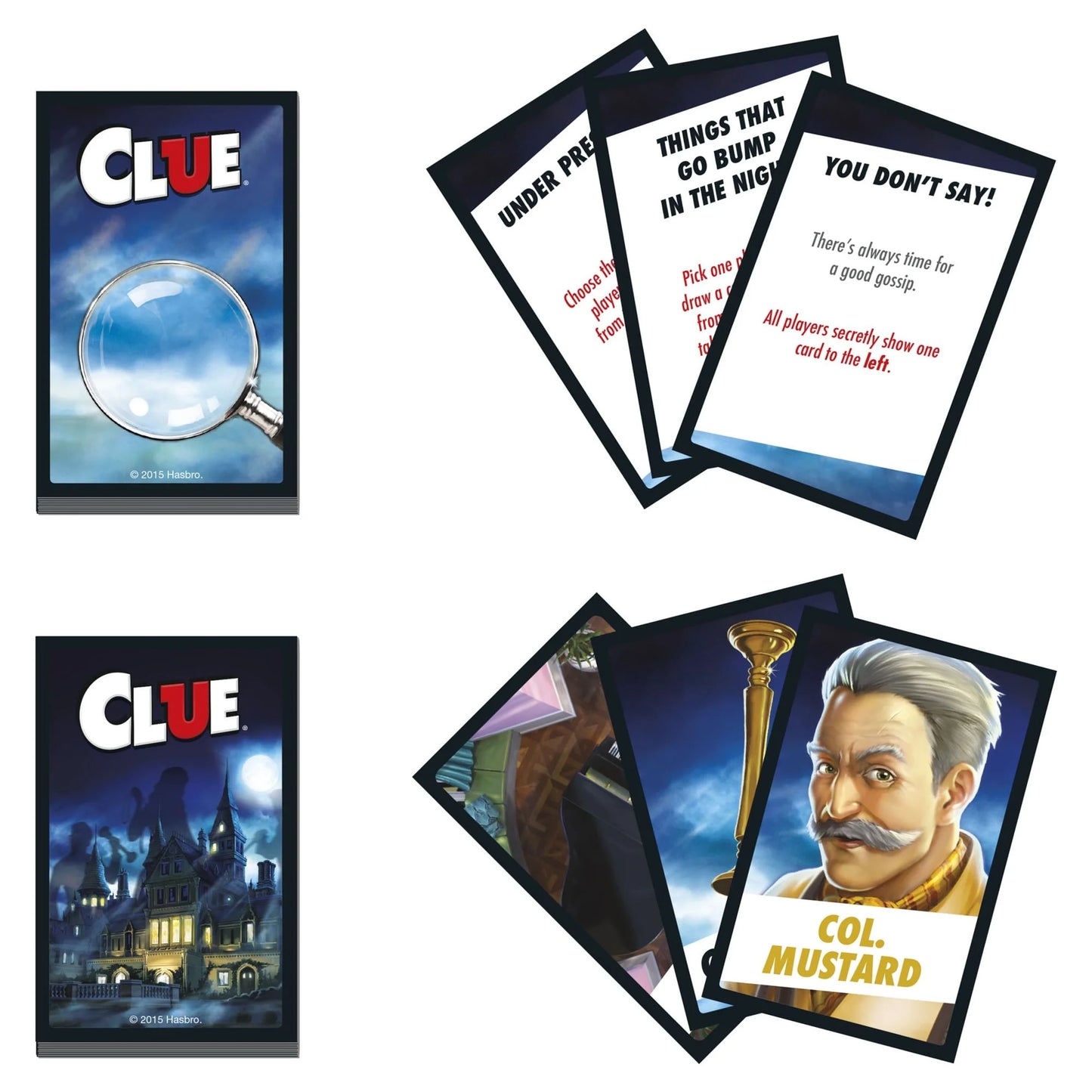Clue Juego de Mesa Juego Misterioso para Niños de 8 Años en Adelante, Juegos Familiares para 2-6 Jugadores (Exclusivo de Walmart)