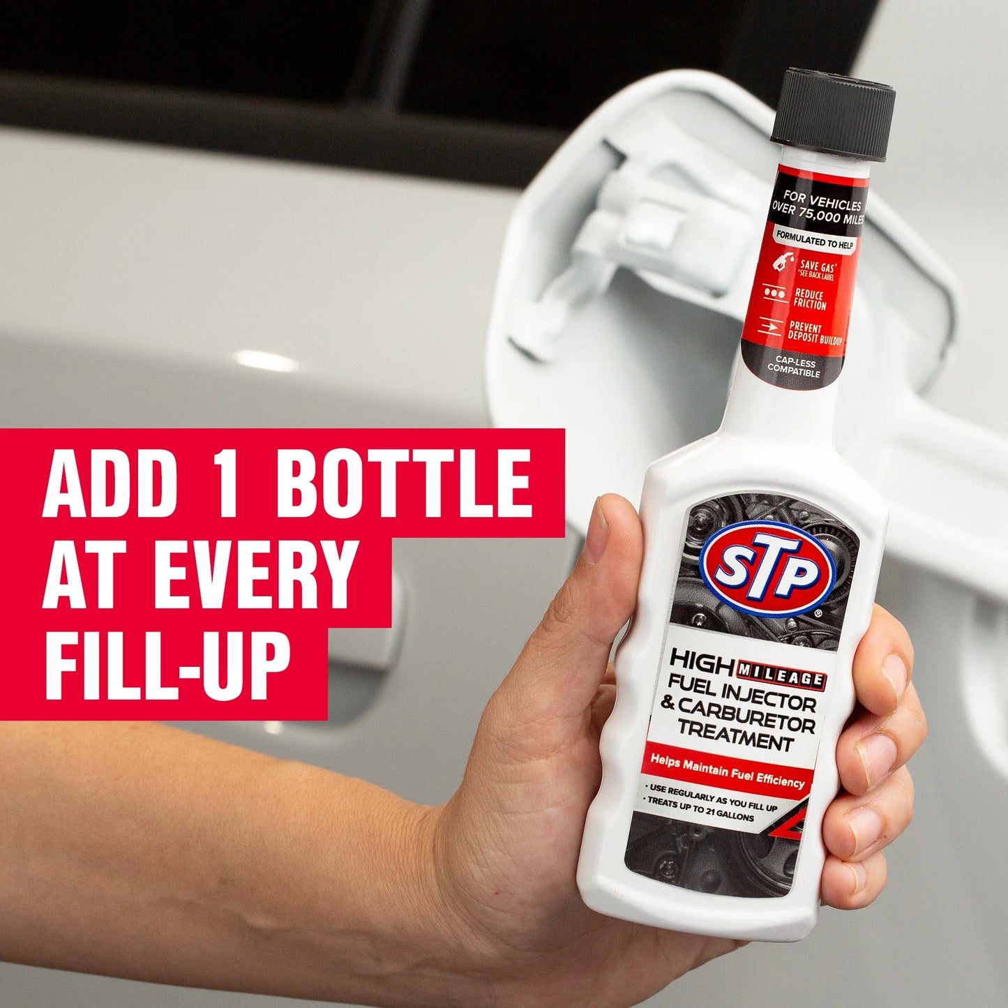 STP Inyector de Combustible de Alto Kilometraje y Limpiador de Carburador - 5.25 FL OZ (2 Unidades)