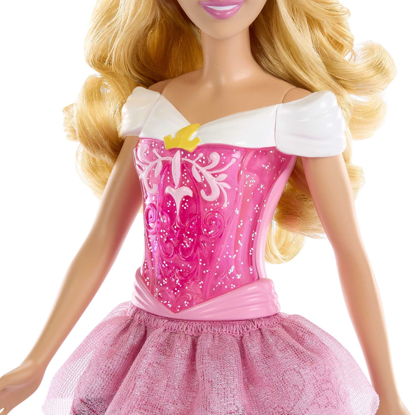 Disney Princess Aurora Muñeca de Moda de 11 Pulgadas con Cabello Rubio, Ojos Morados y Accesorio de Tiara