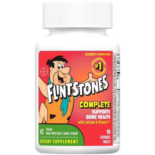Flintstones Complete Chewable Vitaminas para Niños a Partir de 2 Años, 90 Unidades