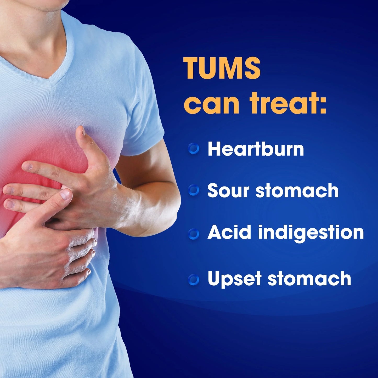 Tums Chewy Bites Tabletas Antiácidas Masticables para Aliviar la Acidez Estomacal, Baya, 32 Unidades