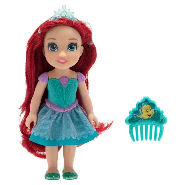Disney Princess la Pequeña Sirena Ariel Muñeca de Moda de 6 Pulgadas con Hermoso Traje y Peine
